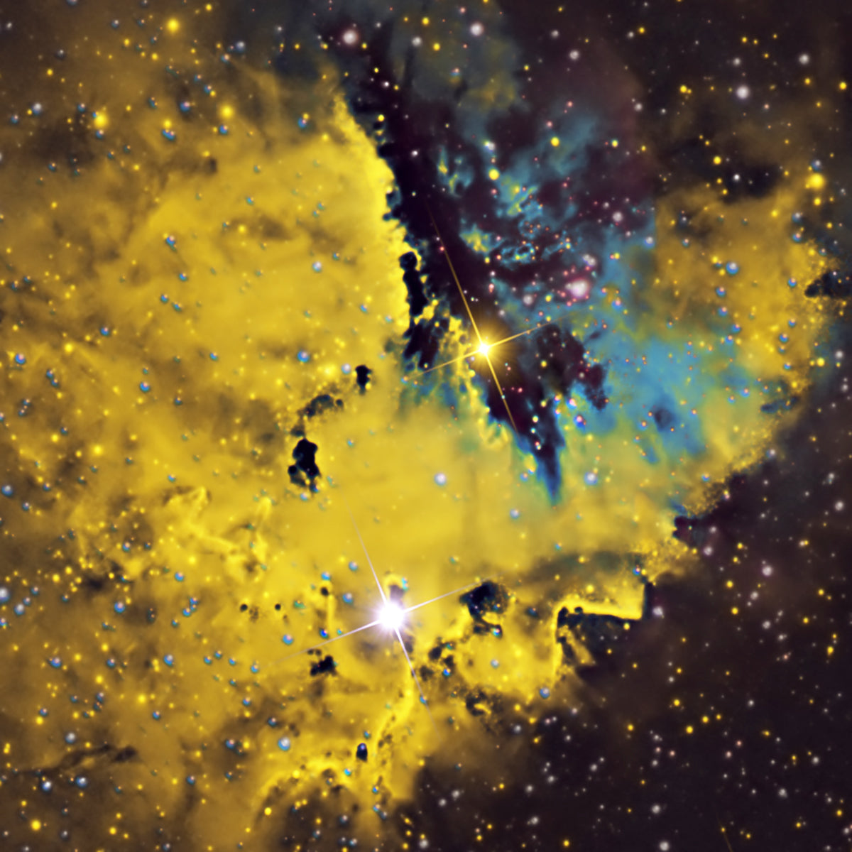 Space Cushion - Pacman Nebula - The Tiny Art Co