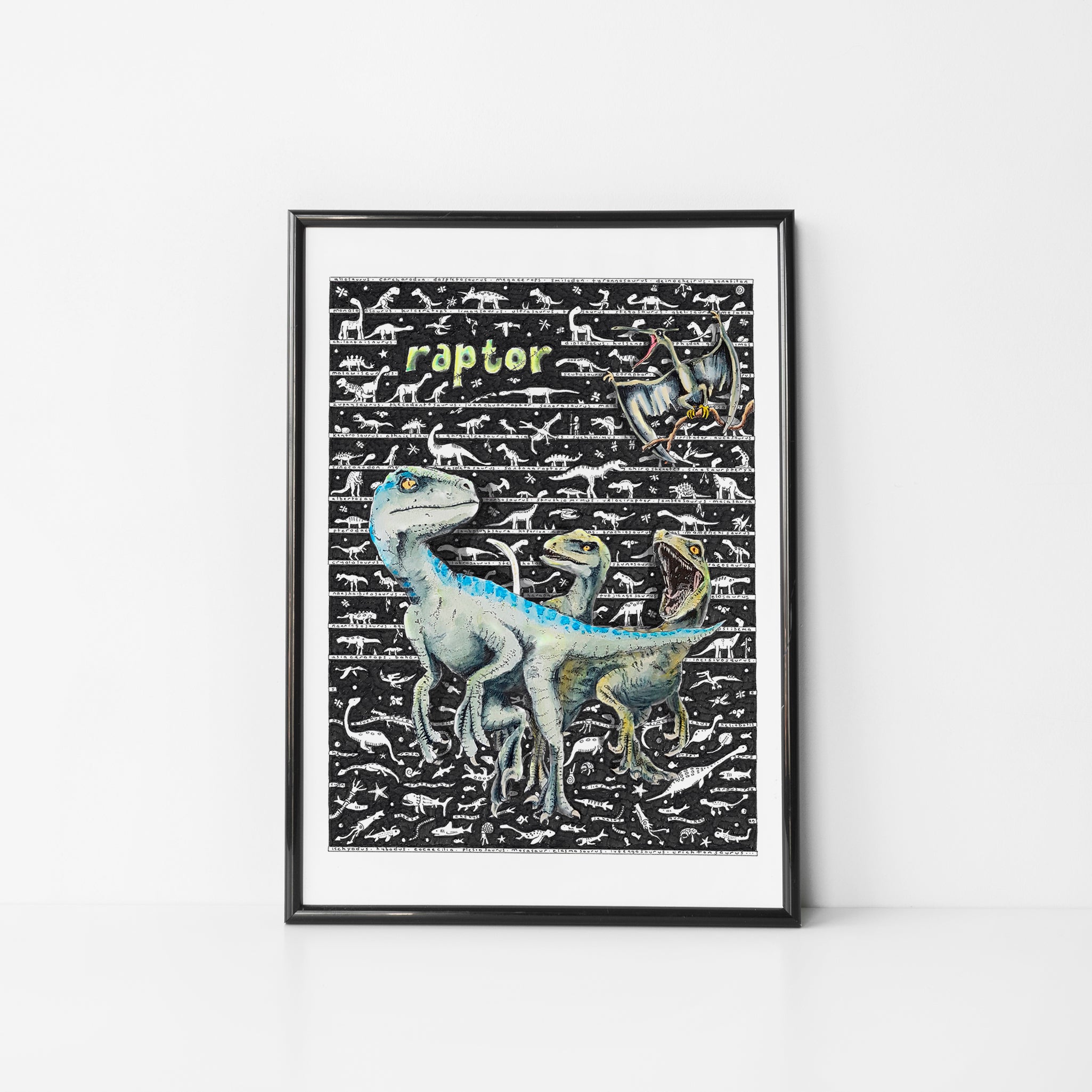Quick Print Raptor Raptor Standard Print – Tiny Art Guy