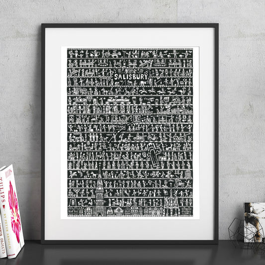 Salisbury Fine Art Print - The Tiny Art Co