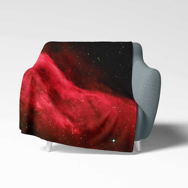 Space Blanket - Red California Nebula - The Tiny Art Co