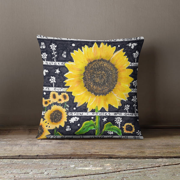 Sunflower Cushion - The Tiny Art Co