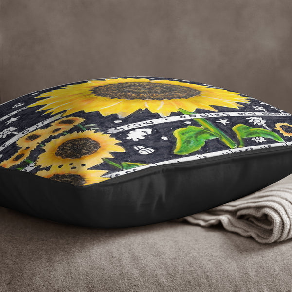 Sunflower Cushion - The Tiny Art Co