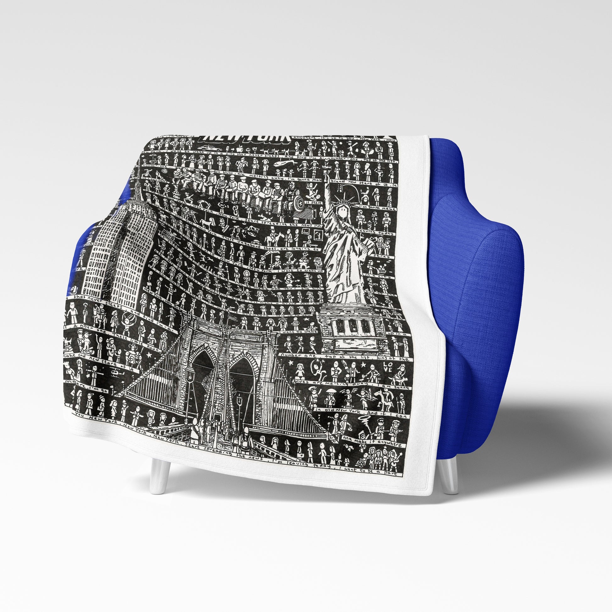 New York Fleece Blanket - The Tiny Art Co