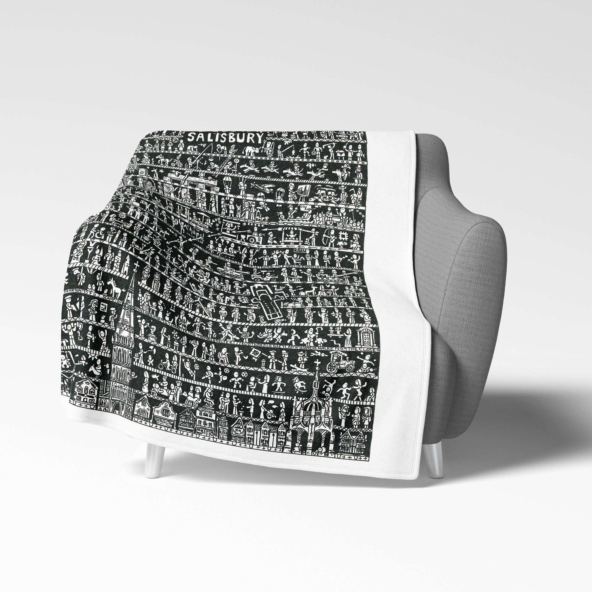 Salisbury Fleece Blanket - The Tiny Art Co