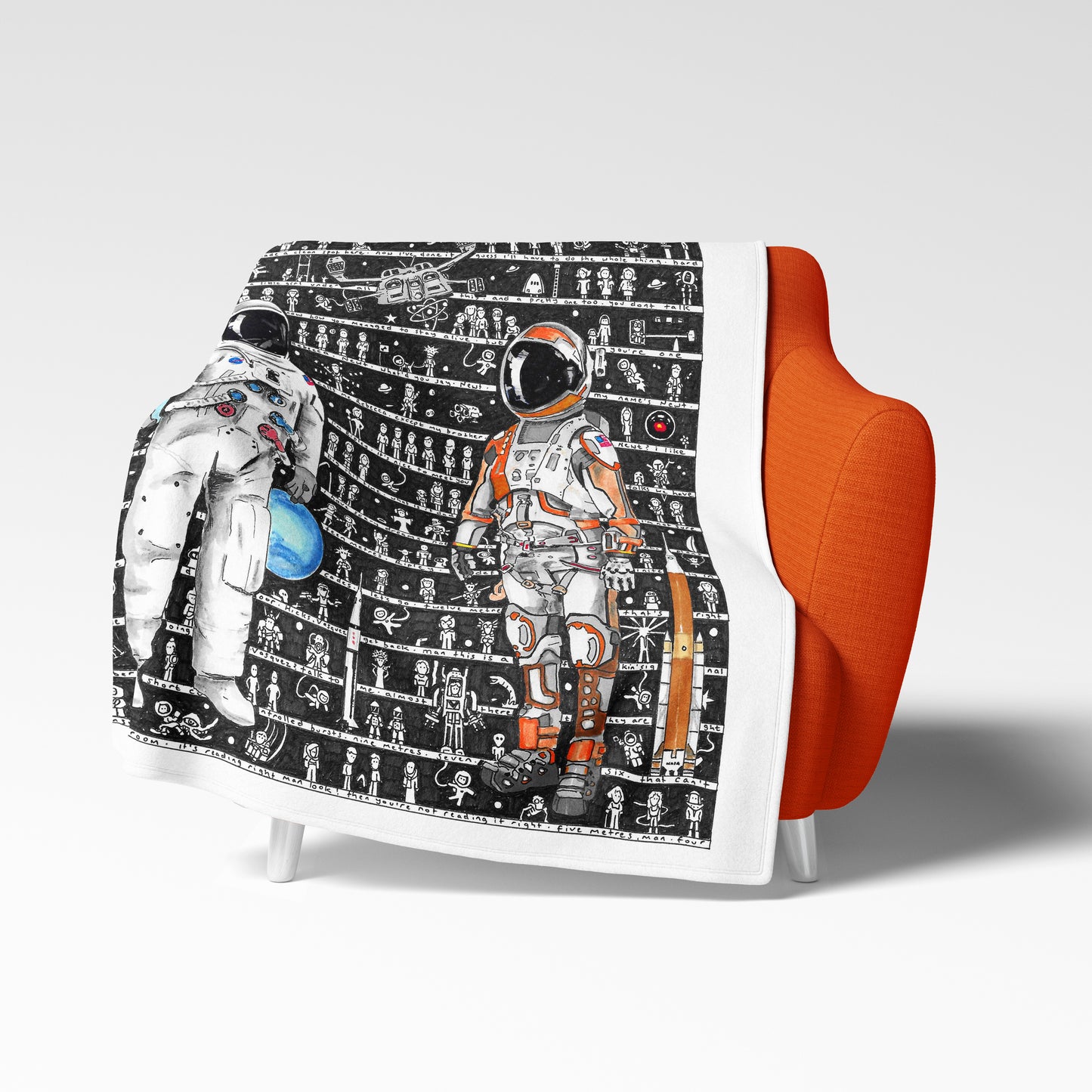 Space Fleece Blanket - The Tiny Art Co