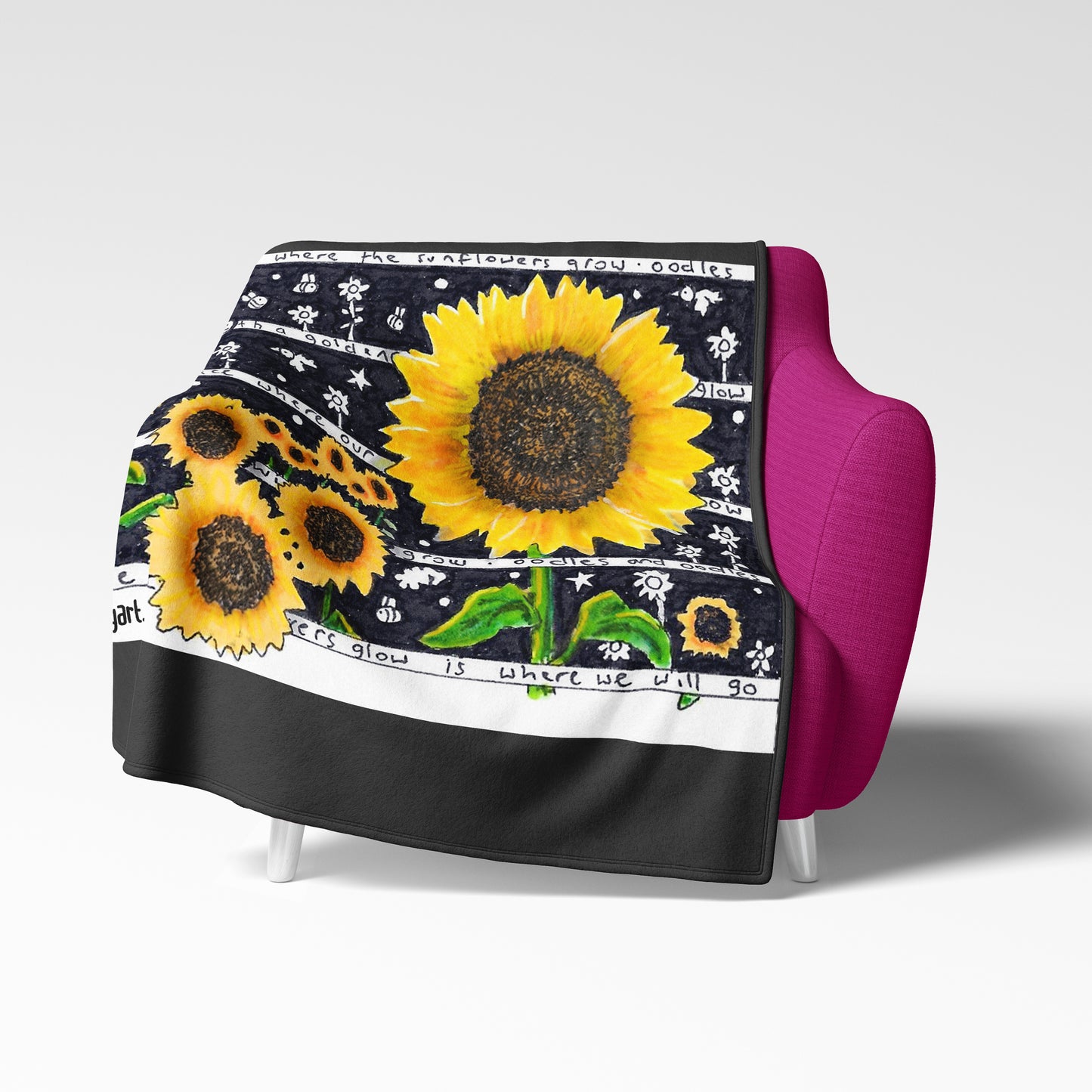 Sunflower Fleece Blanket
