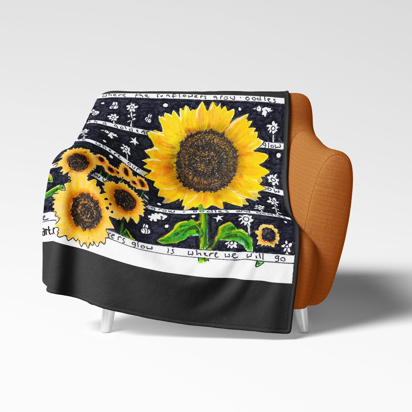 Sunflower Fleece Blanket