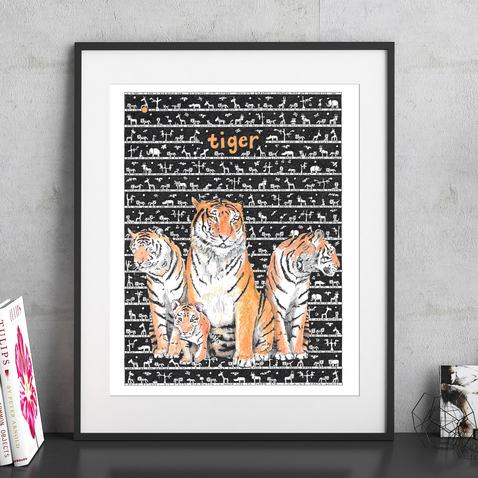 Tiger Fine Art Print - The Tiny Art Co