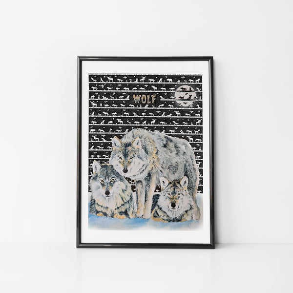 Wolf Standard Print - The Tiny Art Co