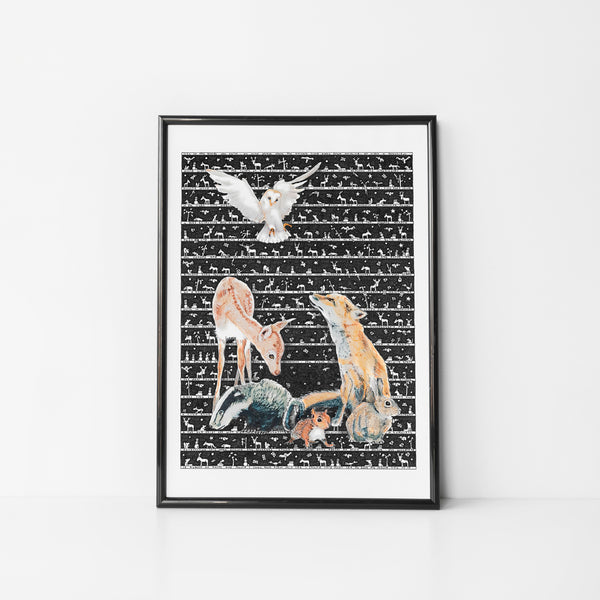 Woodland Standard Print - The Tiny Art Co