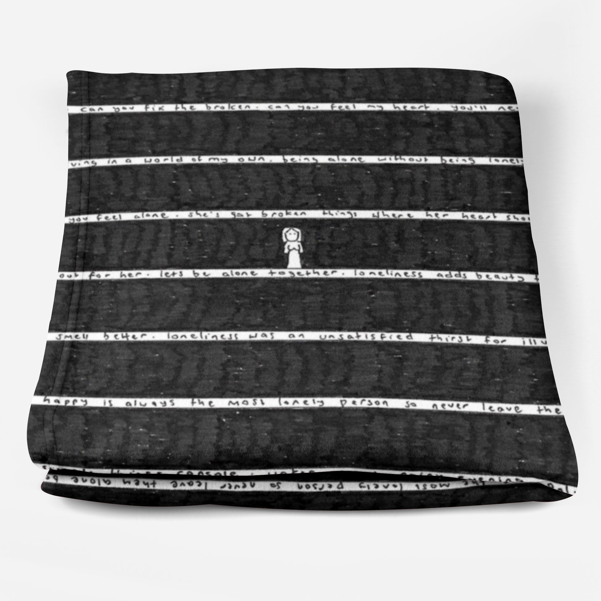 Alone Fleece Blanket - The Tiny Art Co