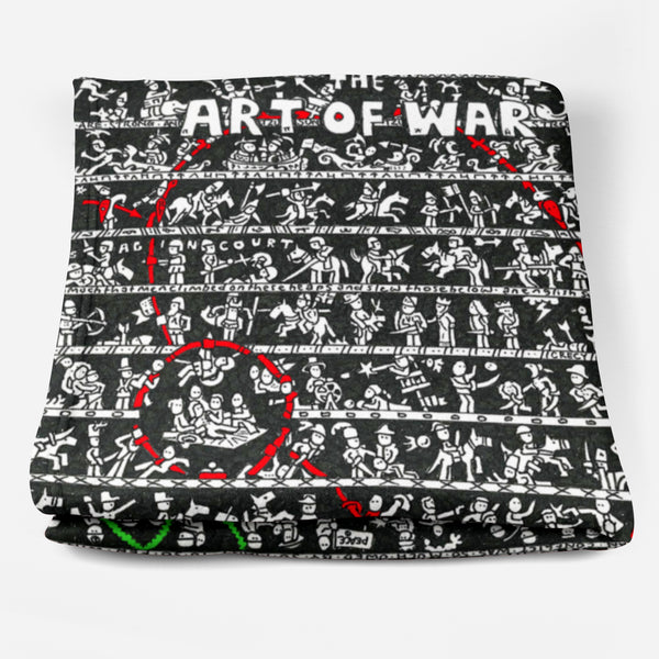 Art of War Fleece Blanket - The Tiny Art Co