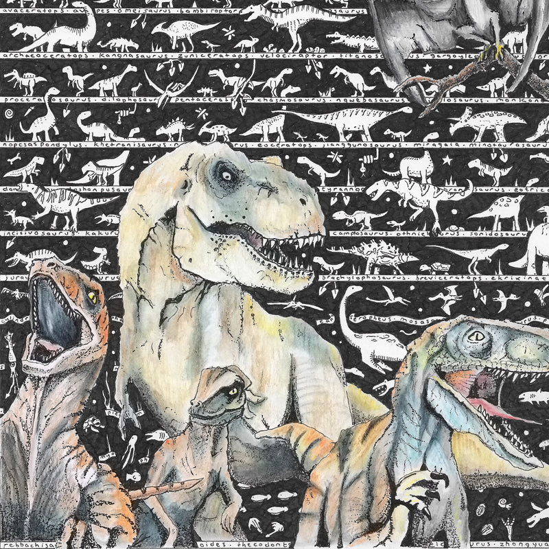 Dinosaur Art Print - The Tiny Art Co