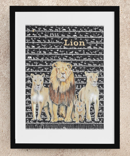 Lion Fine Art Print - The Tiny Art Co