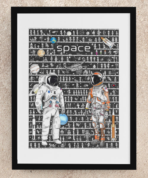 Space Fine Art Print - The Tiny Art Co